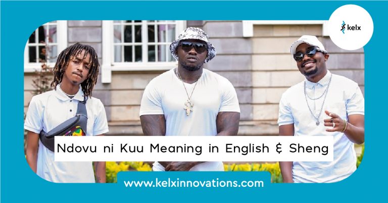 Ndovu Ni Kuu Meaning in Sheng & English