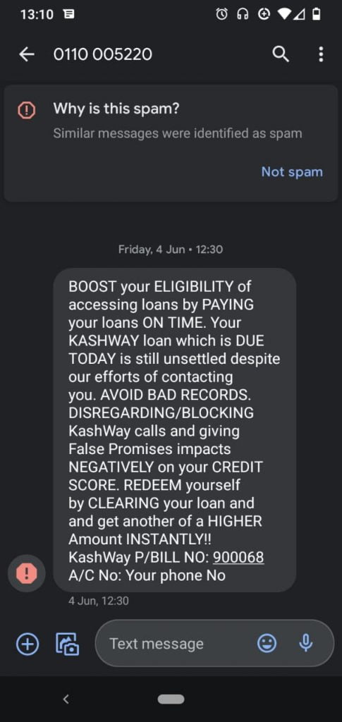 loan messages 2