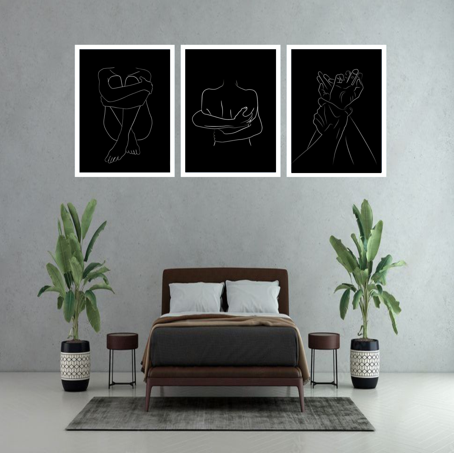 line art picture frame