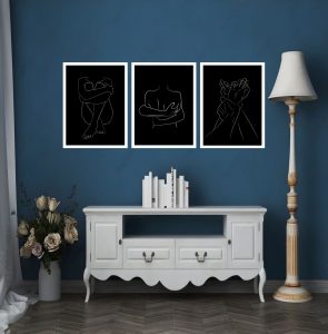 line art picture frame