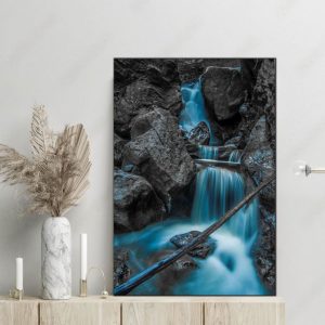 Blue waterfall