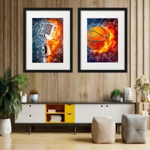 Basketball picture frame