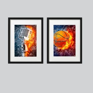 Basketball picture frame