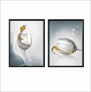 gold wine glass