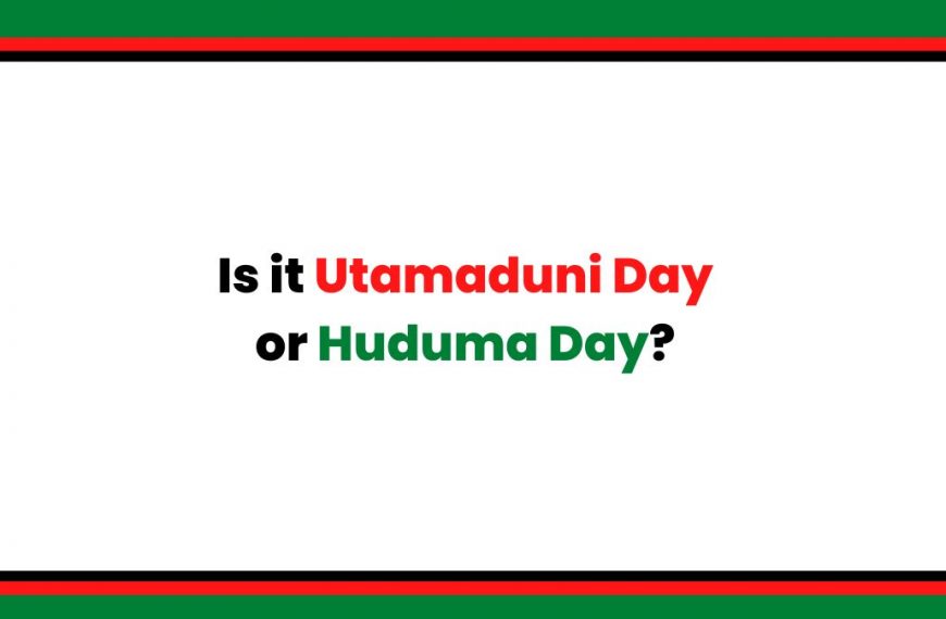 Huduma day, Utamaduni day