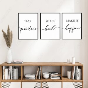 Stay positive picture frame