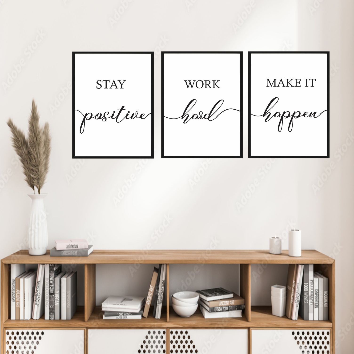 Stay positive picture frame