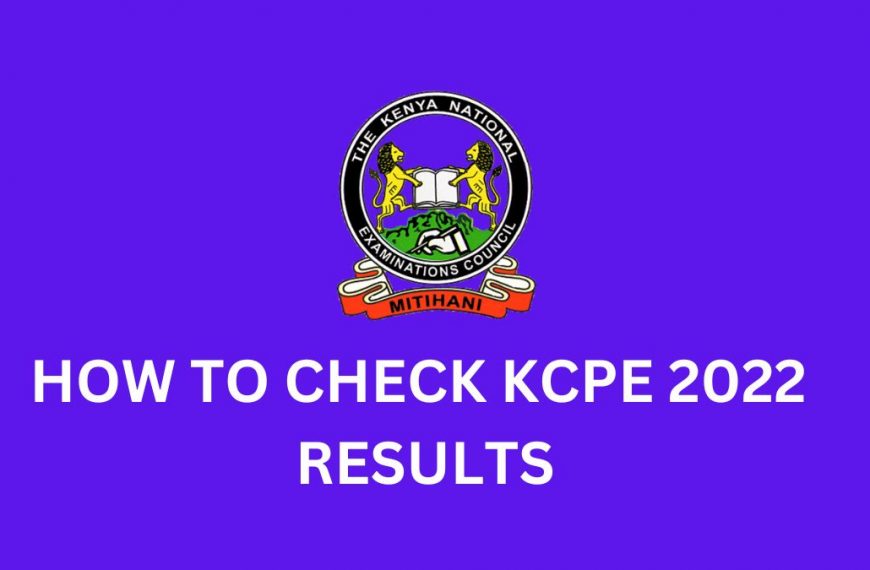 How to check KCPE 2022 results