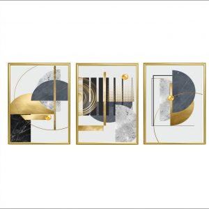 Wall decor gold picture frames