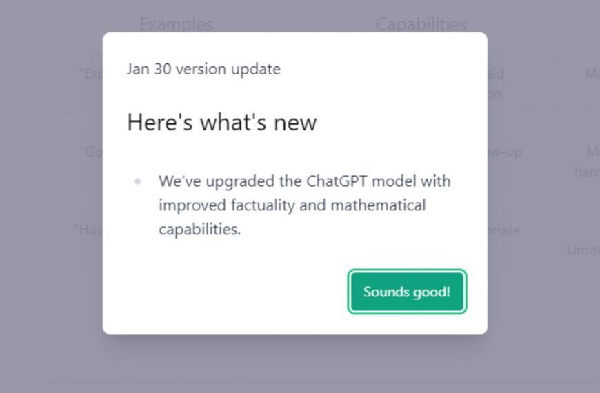 ChatGPT Jan 30 version update explained