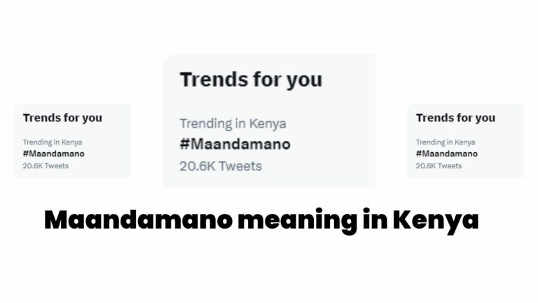 Maandamano meaning in Kenya