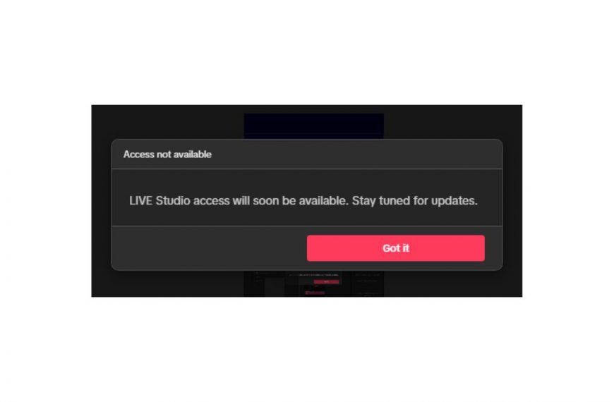 LIVE Studio access will soon be available. Stay tuned for updates
