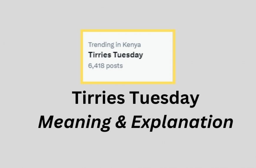 Tirries Tuesday meaning and explanation