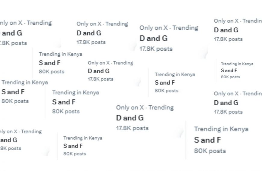 D and G, S and F trending, meaning and explanation