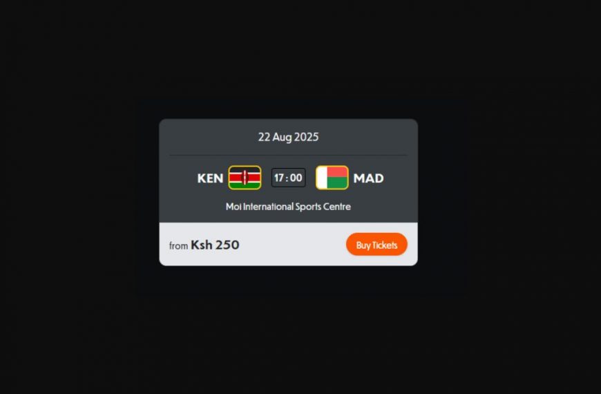 Mookh now Up For CHAN 2024 Tickets Kenya vs. Madagascar
